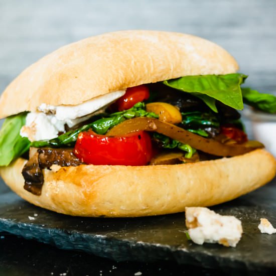 Stovetop Veggie Sandwich - Recipe photo by josieandnina