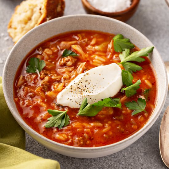 Cabbage Roll Soup - Recipe photo by bellyfull