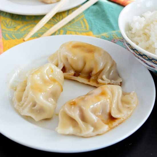 Homemade Gyoza - Recipe photo by shebakeshere
