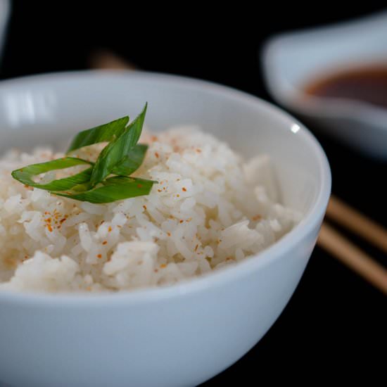 Easy, perfect steamed jasmine rice - Recipe photo by wanderingchopstick