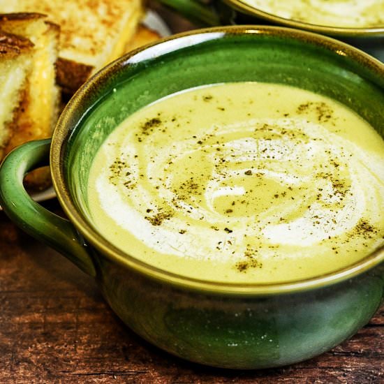 Black Truffle Asparagus Soup - Recipe photo by dudethatcookz