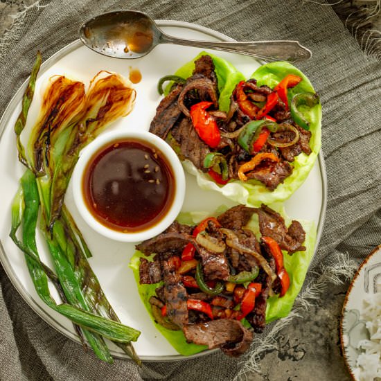 Korean Barbecue Lettuce Wraps - Recipe photo by maryobrien