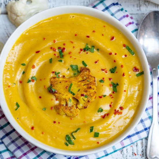CREAMY TURMERIC ROASTED CAULIFLOWER - Recipe photo by healthyfitnessmeals