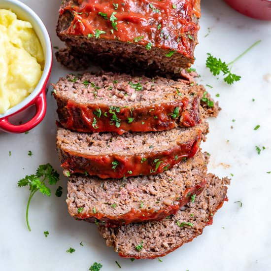 EASY HOMEMADE MEATLOAF - Recipe photo by healthyfitnessmeals