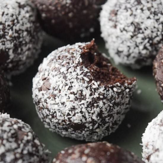 Chocolate Coconut Energy Bites - Recipe photo by wellnessforwomanhood