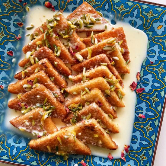 Shahi Tukda - Recipe photo by butfirstchai