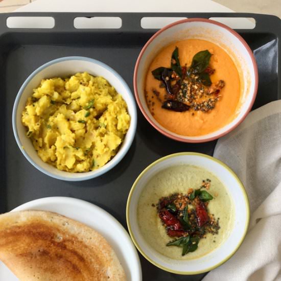 Two Coconut Chutneys - Recipe photo by butfirstchai