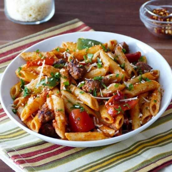 Instant Pot Pasta With Sausage - Recipe photo by PaintTheKitchenRed
