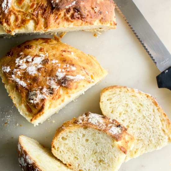 No Knead Bread - Recipe photo by The Desserted Girl