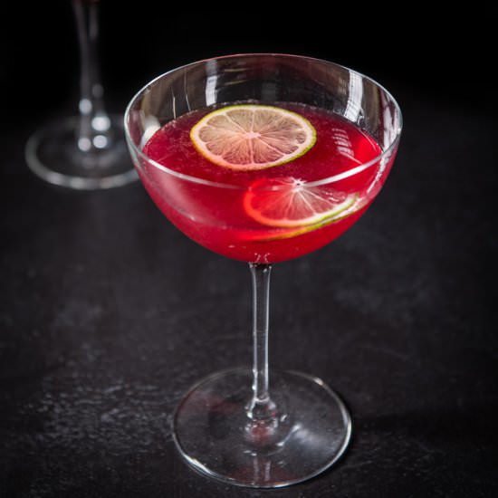 Pomegranate Cosmo - Recipe photo by Dishesdelish