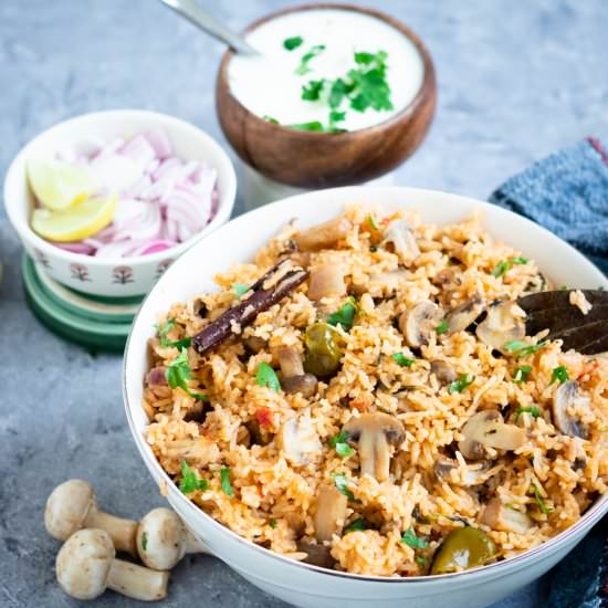 Instant Pot Mushroom Pilaf - Recipe photo by Gingerskillet