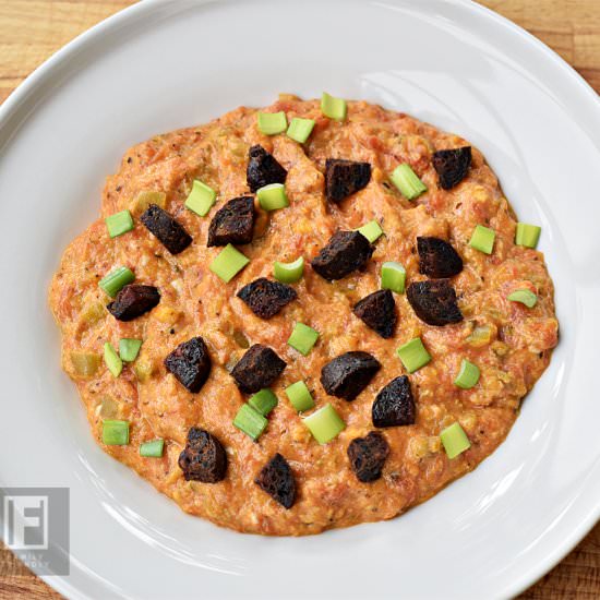 Menemen with Sausage - Recipe photo by Family Friendly Cooking