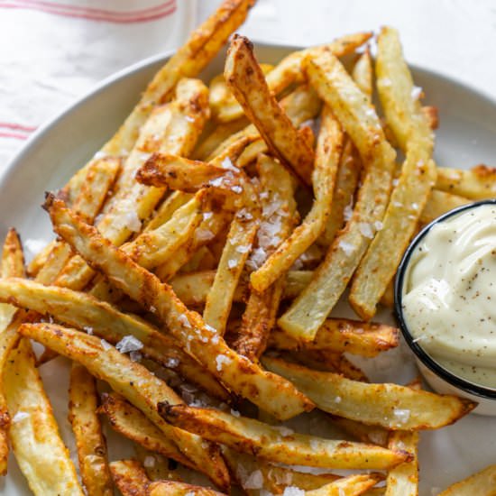 Air Fryer Garlic Parmesan Fries - Recipe photo by jzeats