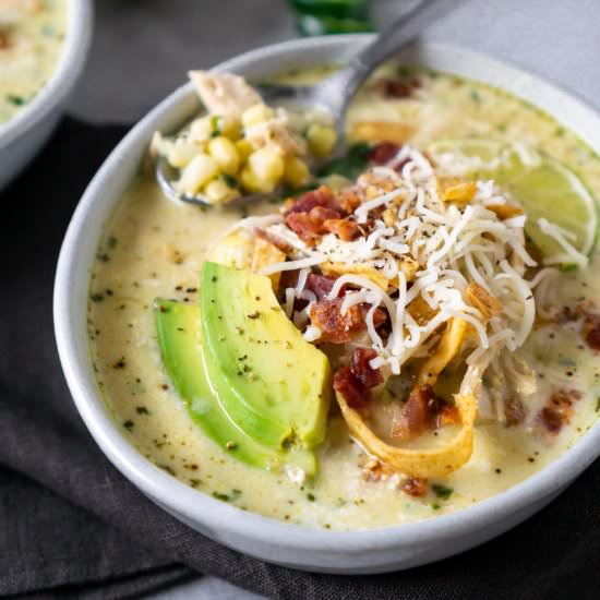 Mexican Street Corn Chicken Chili - Recipe photo by jzeats