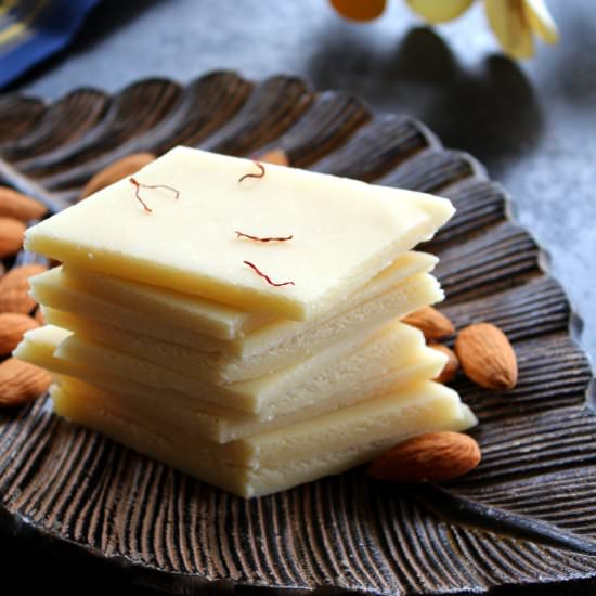 Almond Burfi - Recipe photo by Madhus Everyday Indian