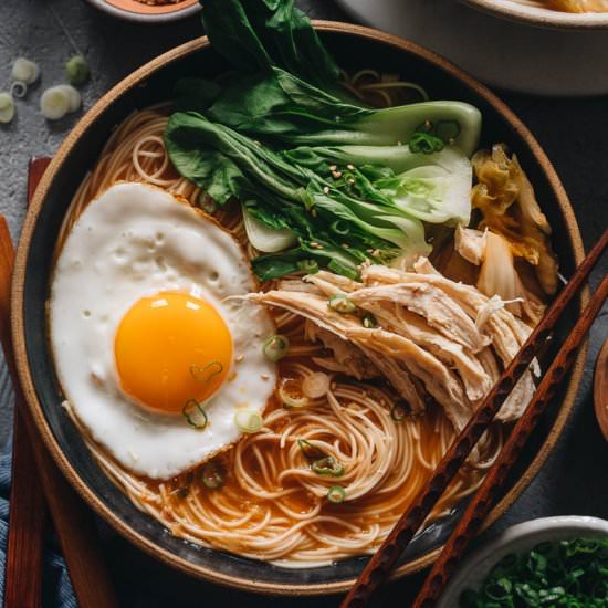 15-Minute Korean Noodle Soup - Recipe photo by omnivorescookbook