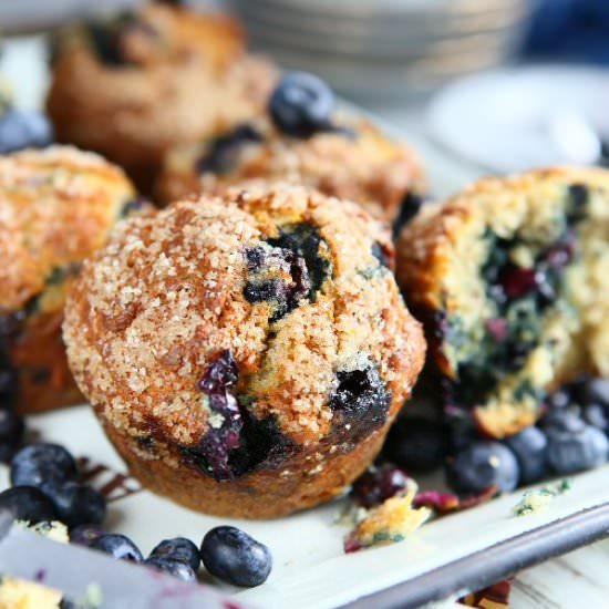 Blueberry Flaxseed Muffins - Recipe photo by angiesrecipes