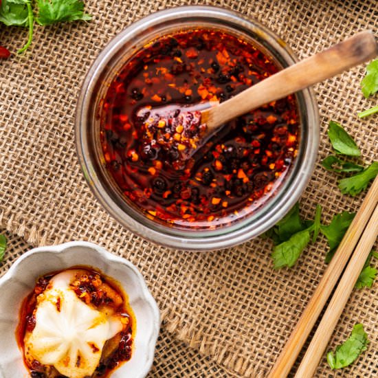 Sichuan Garlic Chilli Oil - Recipe photo by WokandKin