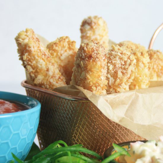 Baked Halloumi Fries - Recipe photo by chezlerevefrancais