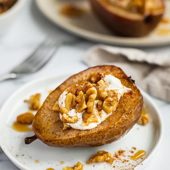 Whole Baked Pear - Recipe photo by Shuangys Kitchensink
