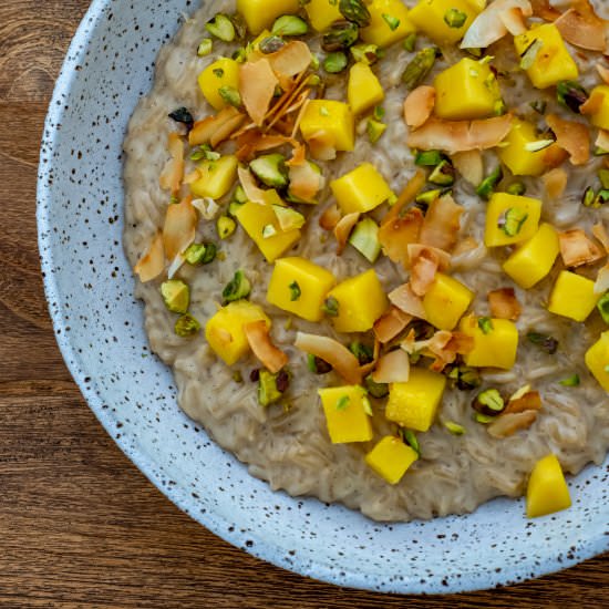 Vanilla Coconut Rice Pudding - Recipe photo by AnotherFoodBlogger