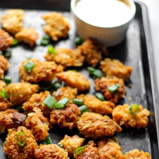 PALEO POPCORN CHICKEN - Recipe photo by laushealthylife