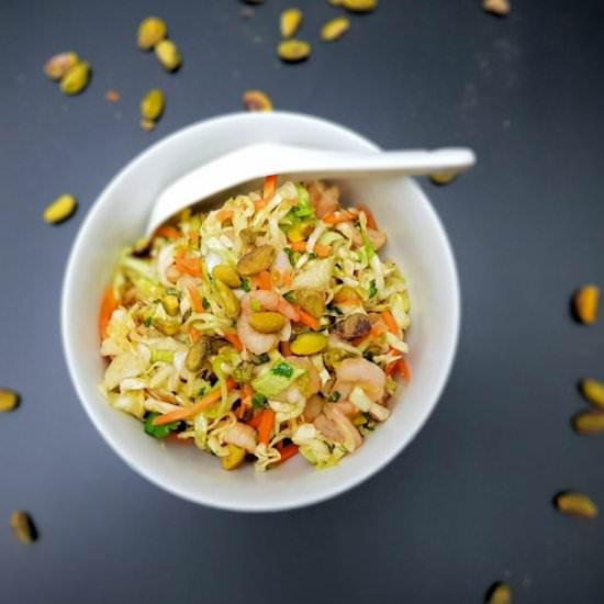 cabbage and prawn salad bowl - Recipe photo by Cuisine Fiend