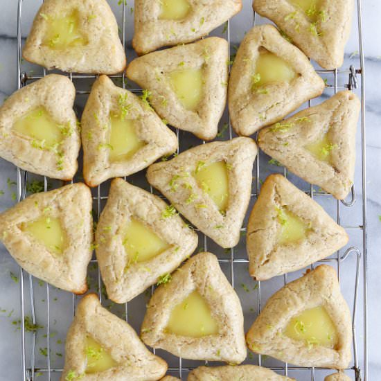 Ginger Lime Hamantaschen - Recipe photo by WhatJewWannaEat