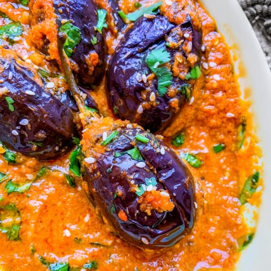 Easy Bagara Baingan Recipe - Recipe photo by EasycookingwithMolly