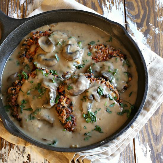 Vegetarian Salisbury Steak - Recipe photo by Hungry Couple