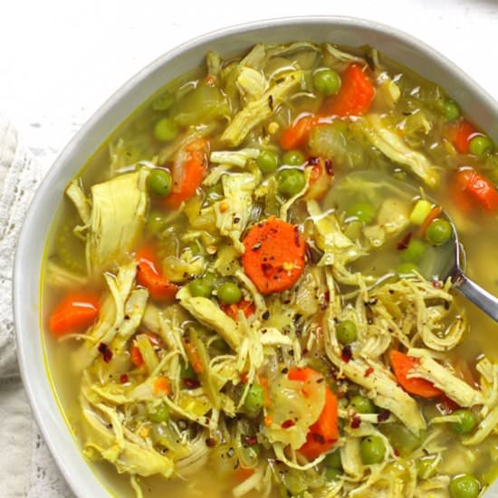 Anti-Inflammatory Chicken Soup - Recipe photo by suebeehomemaker