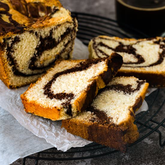 Eggless Marble Cake - Recipe photo by Mommys Home Cooking
