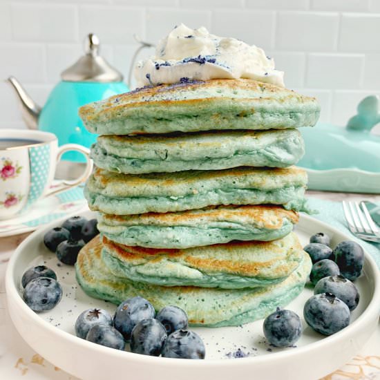 Butterfly BLUEberry Pancakes - Recipe photo by Theyummymuffin