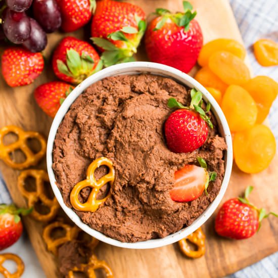 Chocolate Hummus - Recipe photo by wellplated