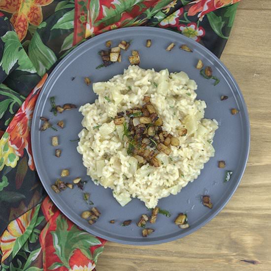 Pear and Wine Risotto - Recipe photo by agourmetfoodblog
