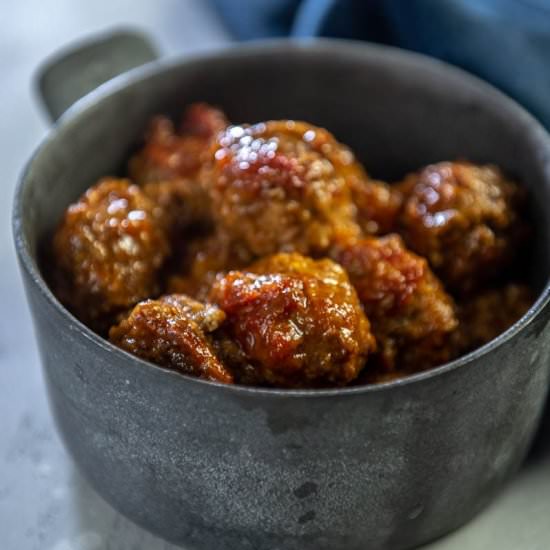 Slow Cooker Pork Meatballs - Recipe photo by slowcookergourmet