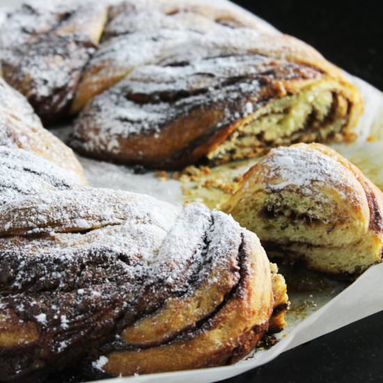 Nutella braid - Recipe photo by hornoMX
