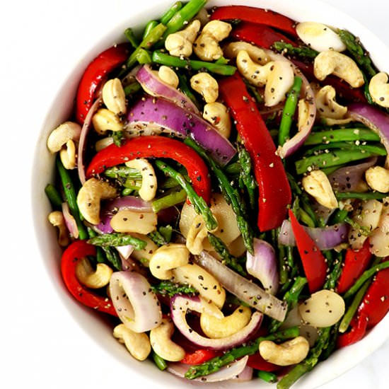 Asian Cashew Asparagus - Recipe photo by Spiritedmorgan