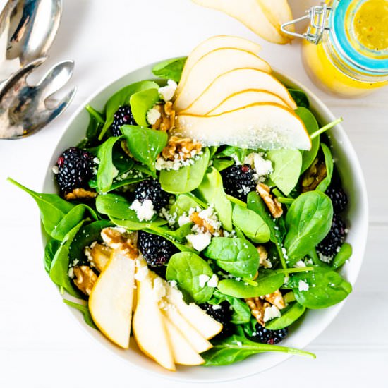 Winter Salad with Lemon Vinaigrette - Recipe photo by TheDeliciousSpoon