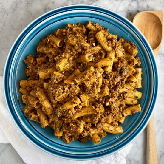 Cauliflower Bolognese - Recipe photo by thebrookcook.wordpress.com