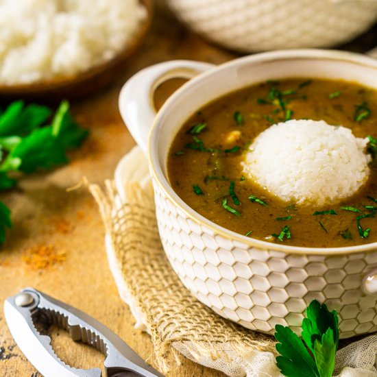 Shrimp and Crab Gumbo - Recipe photo by Burrata and Bubbles
