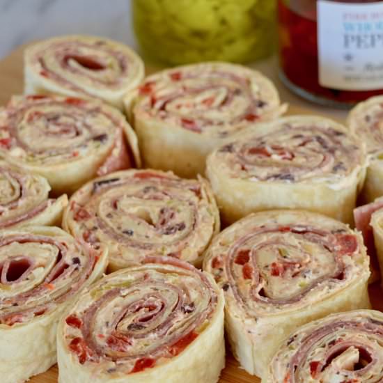 Italian Antipasto Pinwheels - Recipe photo by thisdelicioushouse
