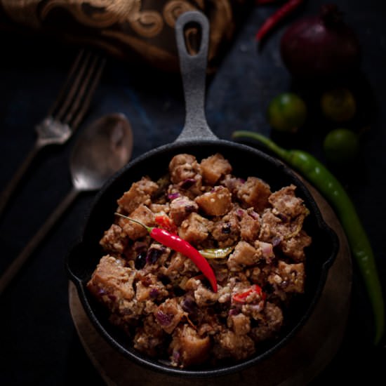 Salted Egg Tofu Sisig - Recipe photo by kusinaniteds
