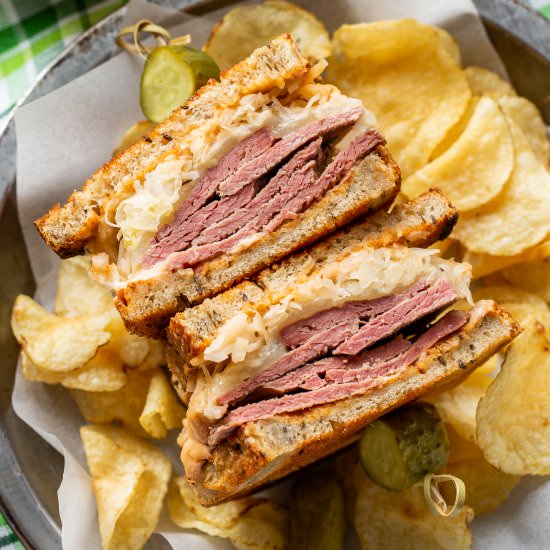 Classic Reuben Sandwich Recipe - Recipe photo by Savingroomfordessert