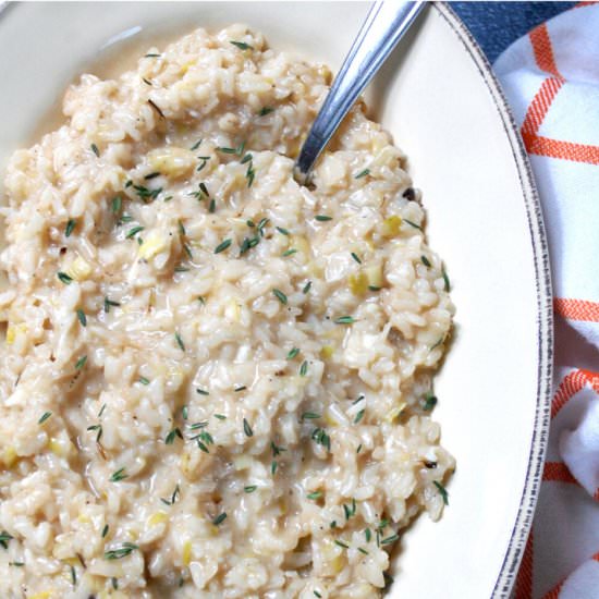 Pecorino Romano Risotto - Recipe photo by Hoorah to Health