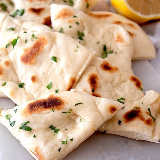 Classic Naan Bread Recipe - Recipe photo by laughingspatula.com