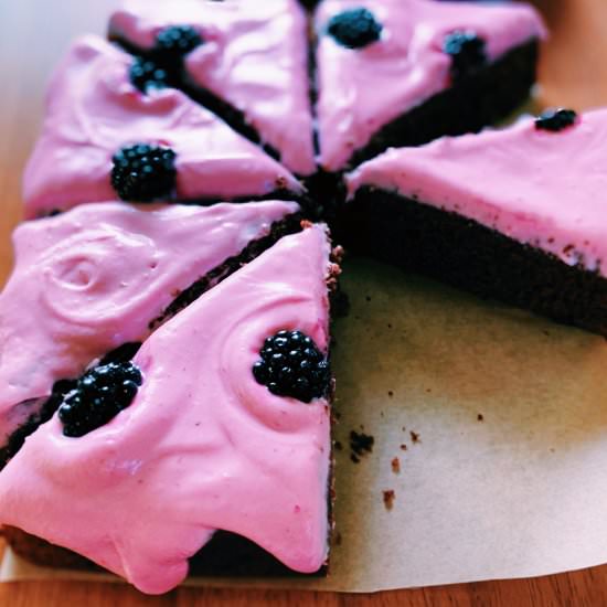 Blackberry Chocolate Cake - Recipe photo by thefigjar