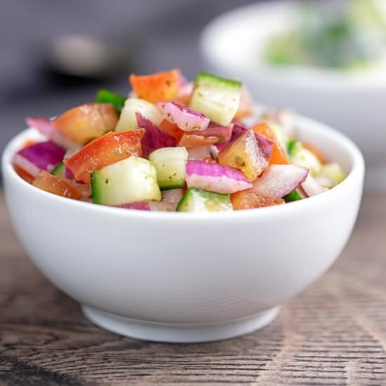 Refreshing Indian Kachumber Salad - Recipe photo by Brian Jones