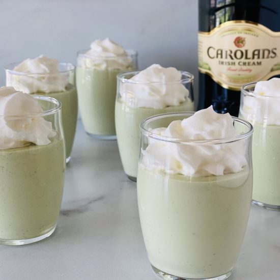 St Patrick's Day Pudding Shots - Recipe photo by theshortordercook