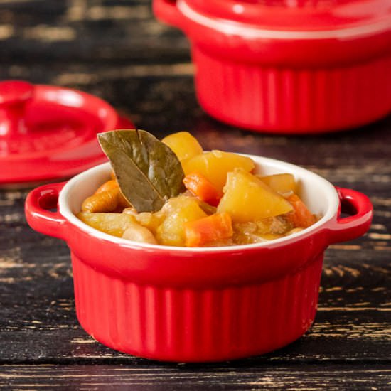 Slowly Braised Potatoes - Recipe photo by slavicvegan